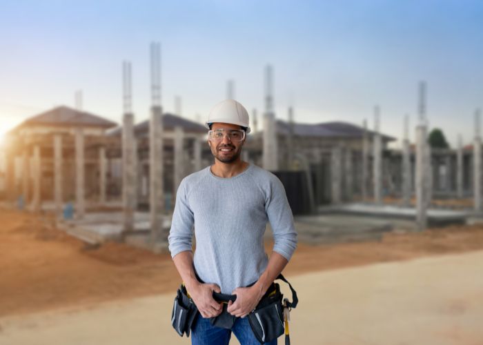 Professional building construction services for residential and commercial projects showcasing modern architecture.