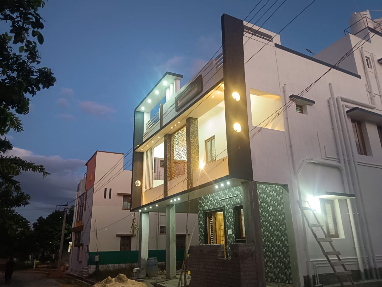 Skilled construction team working on building a commercial property with precision and expertise.